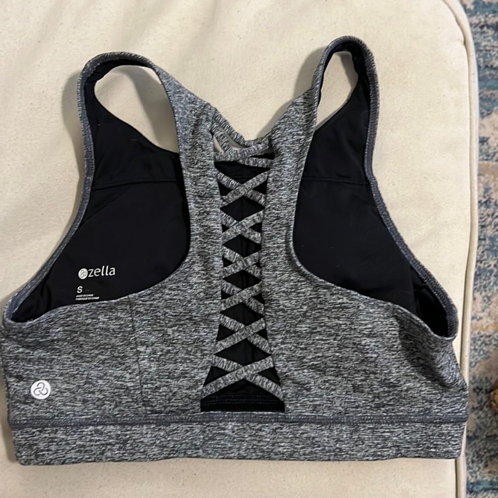 Zella high neck cross back sports bra